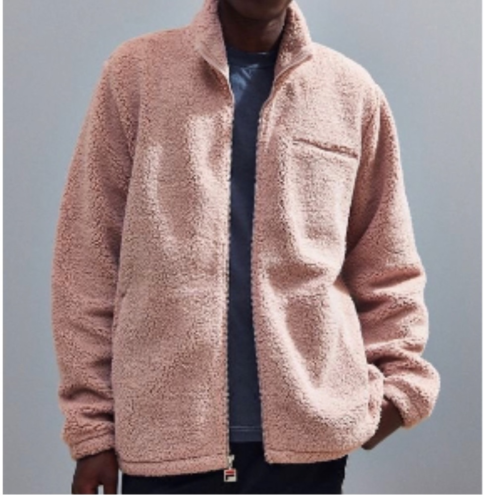 FILA Pink Fleece Zip Up